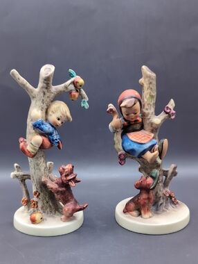 Vintage Goebel Hummel Figurine Set 56/A Culprits TMK3 & 56/B Out of Danger TMK6